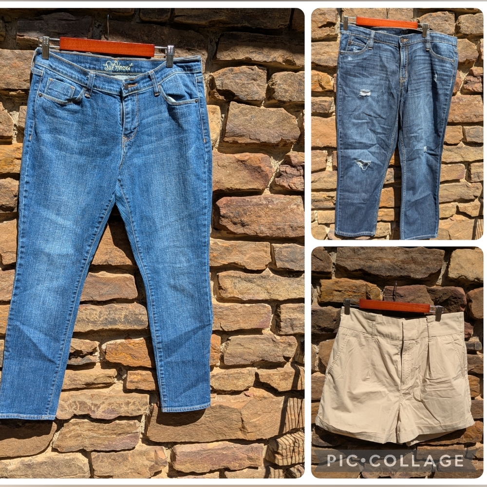 Women's Size 12 Jeans And Shorts Bundle